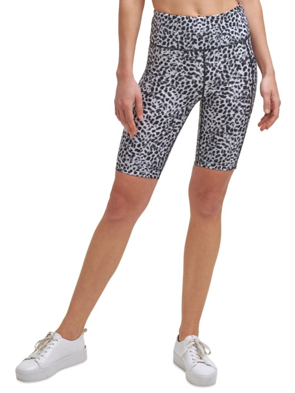 Calvin Klein Womens Performance High-Waist Bike Shorts